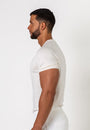 Knit Silk T-Shirt Off-White - Tailored Slim Fit - Don Milyon