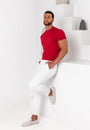 Pleated Dress Pants White - Tailored Slim Fit - Don Milyon