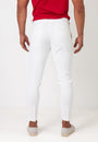 Pleated Dress Pants White - Tailored Slim Fit - Don Milyon