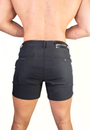 Chino 5" Length Shorts Black - Slim Stretch Fit - Don Milyon