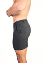Chino 5" Length Shorts Black - Slim Stretch Fit - Don Milyon