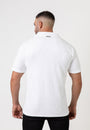 Toweling Button Shirt White - Tailored Slim Fit - Don Milyon