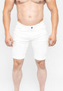 Basic Jeans Shorts White - Ultra Slim Stretch Fit - Don Milyon