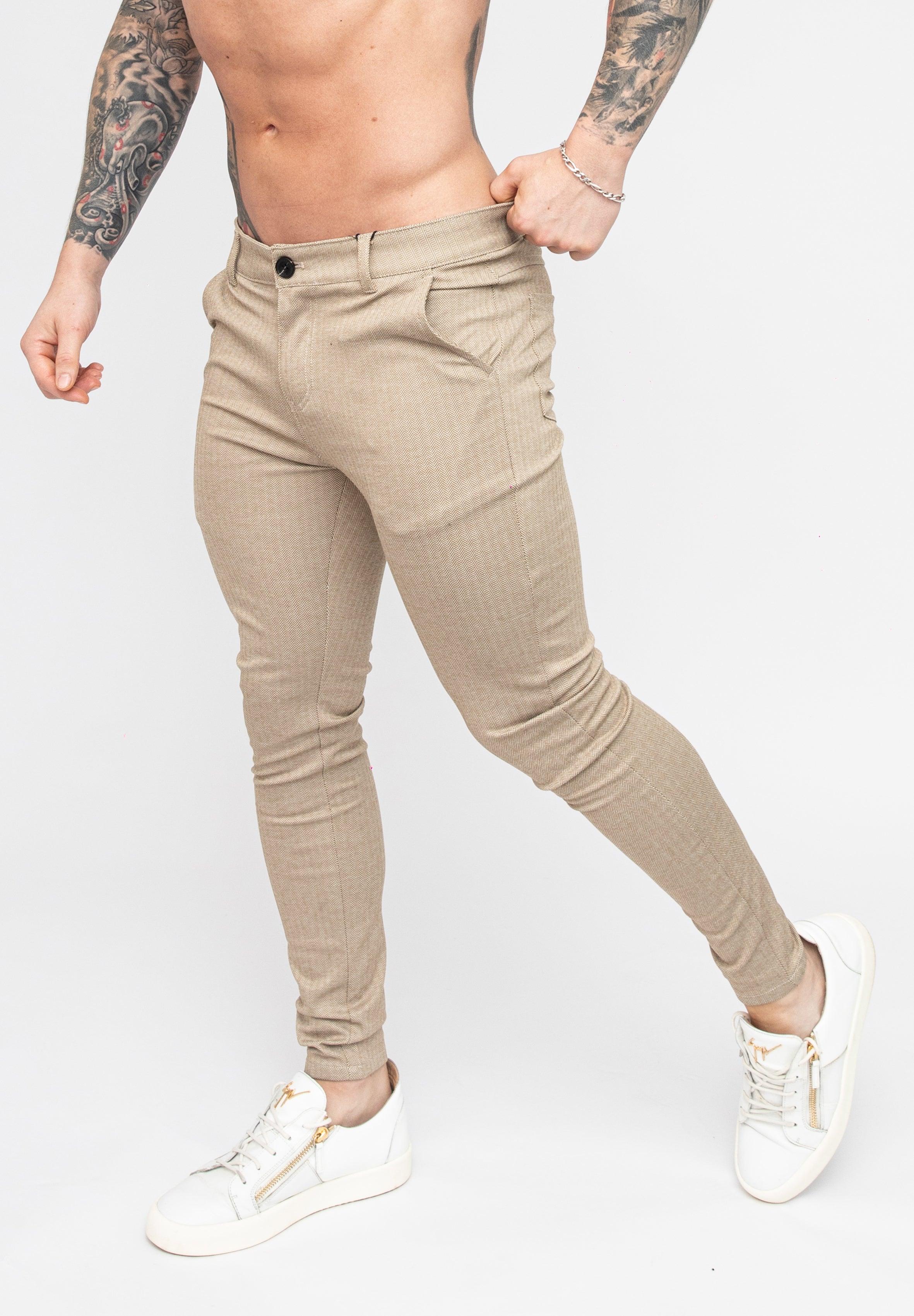 GODONLYKNOWNS CHINO PANTS/BEIGE