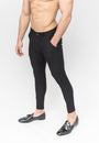 Men's Black Skinny Fit Tailored Stretch Dress Suit Pants