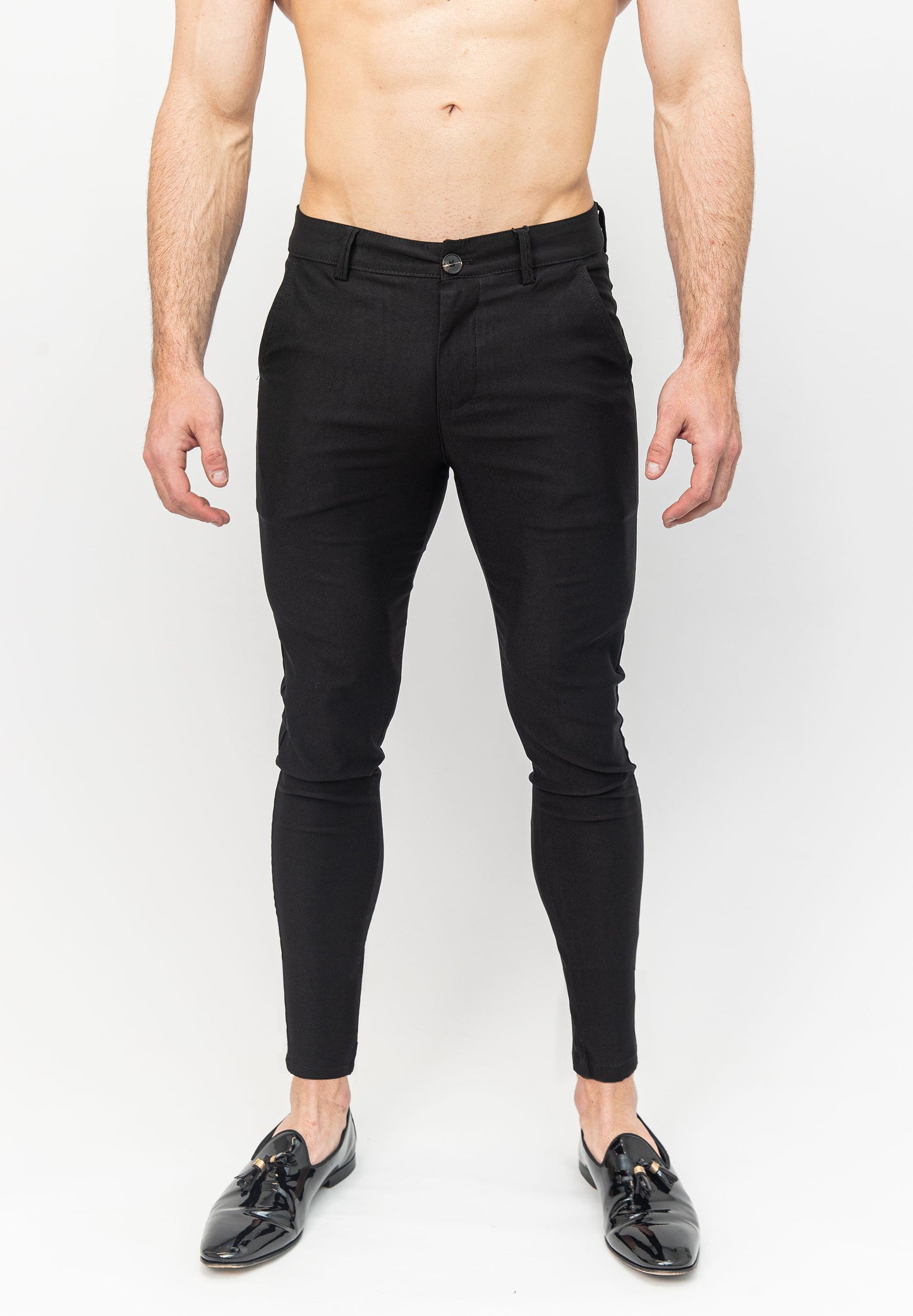 Black Dress Suit Pants - Ultra Slim Stretch Fit – Don Milyon