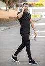 Basic Muscle Fit T-Shirt Black - Curved Hem - Don Milyon