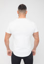 Basic Muscle Fit T-Shirt White - Curved Hem - Don Milyon