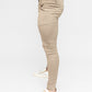 Beige Skinny Fit Stretch Men's Chino Pants Side