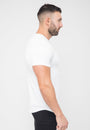 Basic Muscle Fit T-Shirt White - Curved Hem - Don Milyon